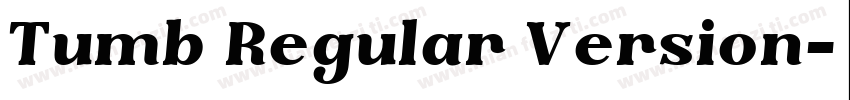 Tumb Regular Version字体转换